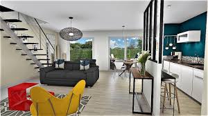 Agreable Maison Contemporaine Tres Lumineuse Avec Son Garage En Toit Terrasse De Type T5 De 80m Habitable Et Environ 135m Au Sol Elle Dispose D Un Sejour T