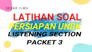 Soal latihan unbk bahasa inggris tahun 2019 ini terdiri dari 50 soal yang semuanya adalah multiple choice/pilihan ganda. Latihan Listening Unbk Ilmu Soal