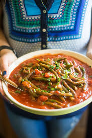 Lebanese Green Beans With Tomatoes The Lemon Bowl Recipe Green Beans Green Beans And Tomatoes Green Beans Soup