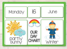 Our Day Chart Weather Chart By Busy Little Bugs Prek