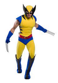 Versrh 5pcs wolverine claws cosplay costume, set of 2 claws, 2 mustaches, 1 tag necklace, safe claws props for kids party, wolverine role play dress up for kid, plastic claws toy for costumes accessory. Premium Marvel Wolverine Plus Size Costume For Men 2x