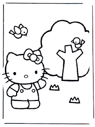 Hello kitty with easter bunny. Hello Kitty 19 Hello Kitty Ausmalbilder