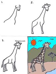 Kolay Zurafa Nasil Czlyor Nazarca Com Cizim Egitimleri Cocuklar Icin Sanat Sanat Cizimleri