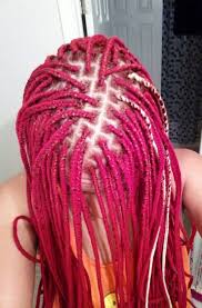 To achieve this look, gather the section of your braids into a half up, half down ponytail and secure it with a hairband. 45 Photos Of Rockin Red Box Braids