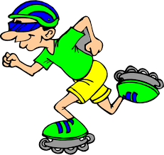 Arte del hombre patinar vector clip | Vectores de dominio público