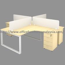Inspire workstation malaysia | office cubicle supplier malaysia. 4 Seater Modular Office Workstation Desk Set Harga Meja