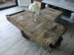 Restoration hardware has restored these fabulous white oak carts and their cast iron hardware for use as a coffee table. 1900 1950 Factory Cart Coffee Table Vatican