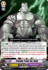 Going over the different accessories i use for vanguard from card sleeves to deck boxes. Friendly Frank The Stein Vanguard Card By Nedliv On Deviantart
