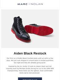 Marc Nolan Aiden Jordan Boots Restock Milled