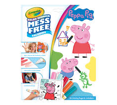 14 best free printable peppa pig coloring pages for kids. Color Wonder Mess Free Peppa Pig Coloring Set Crayola Com Crayola