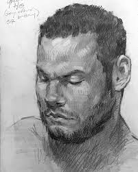 Work in progress images from a 2-mirror self portrait I'm working