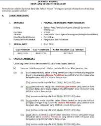 Di bawah merupakan iklan kekosongan guru sambilan mrsm yang ditawarkan. Kerja Kosong Jadi Guru Dg41 Di Terengganu Pentadbiran Kerajaan Negeri Terengganu
