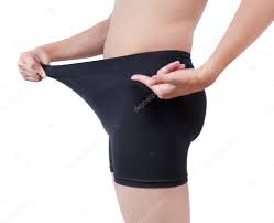 Close up of man on black boxer underware pointing at penis Stock Photo by  ©stnazkul 54466895