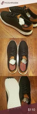 Crafted waxed hand stitch detail. Nwt Cole Haan Men S Grandpro Tennis Sneaker Size 10 Beautiful Mens Cole Haans Leather Black And British Tan Never Worn Che Sneakers Cole Haan Shoes Fashion