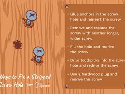 Those are the three options that i have used to get cabinet doors drilled for hinges. How To Fix A Stripped Screw Hole