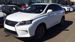 The vehicle is starfire pearl with a parchment leather interior. New Ultra White On Black 2015 Lexus Rx 350 Awd F Sport Package Review West Edmonton Youtube