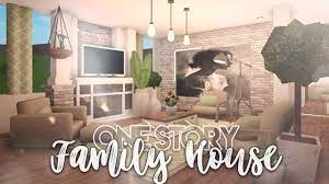 Roblox Bloxburg One Story Family House House Build House Blueprints Roblox Bloxburg House Ideas Roblox House Ideas