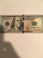 $100 dollar bill *star note* series 2009 a, rare, great condition. Star Note Low Serial Number One Hundred Dollar Bill 2