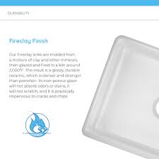415 fireclay single bowl sink