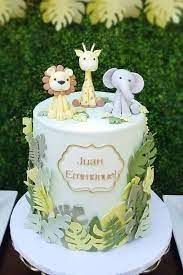 Safari Baby Shower Party Ideas Photo 4 Of 22 Baby Shower Cakes For Boys Safari Baby Shower Cake Baby Birthday Cakes