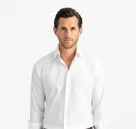Thomas Mason Wrinkle-Resistant White Twill Shirt