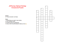 Welcome to washington post crosswords! Complete The Crossword Puzzle Below Jcpenney Optical Facebook