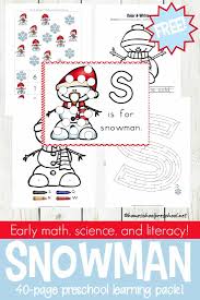 See more ideas about activities, preschool activities, learning letters. Preschool Snowman Printables Books And Activities