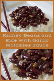 Kidney Beans And Rice Cooked With Fried Shallots And A Garlic Molasses Sauce This Is A Hearty Beans Recipe Healthy Recipes With Kidney Beans Molasses Recipes