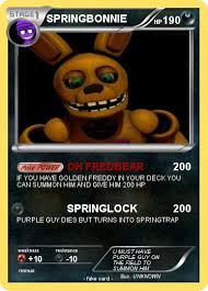 <tabber>taf3= springtrap (also known as spring bonnie) is the main antagonist of taf 3 controlled by jeff wilson. Pokemon Springbonnie 24