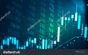 Candlestick Chart In Financial Stock Market On Digital Number Background Forex Trading Graphic Design And Stock M Candlestick Chart Stock Market Photo Editing
