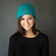 Fun And Easy Free Project For A Colourful Modern Knit Beanie Knit Beanie Pattern Beanie Knitting Patterns Free Beanie Pattern