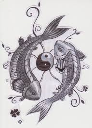 Good luck koi fish large chinese painting. Yin Yang Koi Fish By Aylagigacz On Deviantart