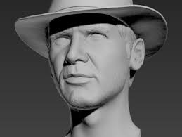 Indiana Jones Model Sculpted In Zbrush May Need To Be Scaled Hat Is A Separate Piece Indiana Jones Jones Indiana