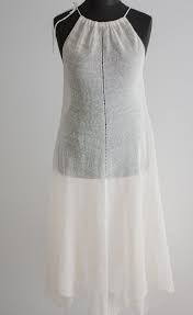 White Linen Beach Dress For The Holidays Knit Linen Sleeveless Summer Dress Women S Knit Dress With Pointed Hem Linen Beach Dress Womens Knit Dresses Knit Dress