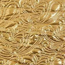 Praktisches pla sample in gold. Steppstoff Metallik Paisley Muster Gold Steppstoffe Stoffe De
