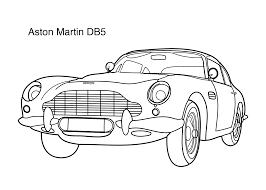 Super Car Aston Martin Db5 Coloring Page For Kids 2 Printable Free Coloring Pages Coloring Pages For Kids Aston Martin Db5