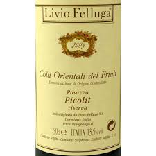 Established as a docg in 2006. Vini Picolit Livio Felluga Riserva Colli Orientali Del Friuli Docg 2009 Italian Wine Shop Saper Bere Bene