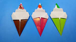 Gelato juga dapat dibuat tanpa mesin pembuat es krim. Cara Membuat Origami Es Krim Youtube