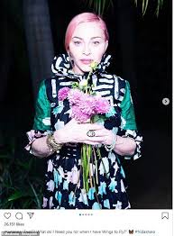 Buy/stream the 'like a pray. Madonna Poses In Black With Pink Hair In Front Of A