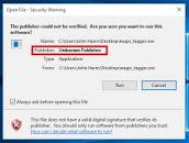 Image result for publisher could not be verified fix