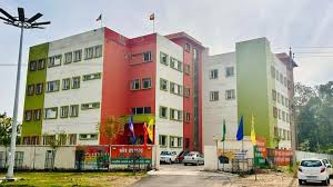 Solar panels on a commercial building