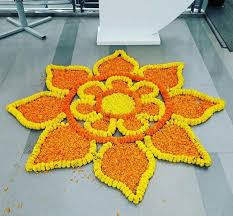 Pin By Geeta Tyagi On Flower Decor Rangoli Designs Flower Flower Rangoli Colorful Rangoli Designs