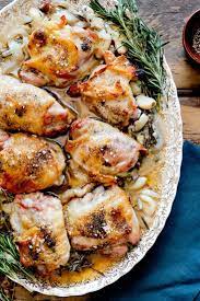 Roasted Chicken Thighs With Lemon Thyme And Rosemary Recipe Recipe Nyt Cooking Recipes Roasted Chicken Thighs
