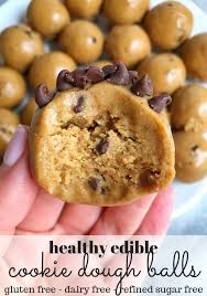 Healthy Cookie Dough Balls Recipe Healthy Cookies Food Recipes