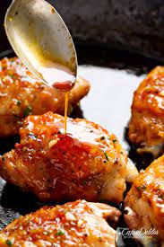 Honey soy sauce chicken thighsnot your average college food. Easy Honey Garlic Chicken Cafe Delites