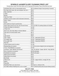 Free Word Pdf Excel Format Download Free Premium Templates Price List Template Cleaning Services Prices List Template
