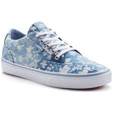 Vans had given these fashion forward sneakers a checkered print pattern along their signature logo stripe. Vans Winston Women S Chambray Skate Shoes Floral Shoes Womens Casual Athletic Shoes Round Toe Sneakers
