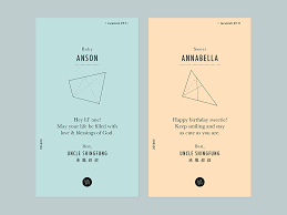 The inside reads, happy birthday! Minimal Birthday Card By Keith Chan On Dribbble