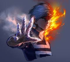 With his spiky, messy hair and his gorgeous green eyes, every girl, or a boy, would turn after him. Wallpaper Id 162448 Boku No Hero Academia Todoroki Anime Fire Blue Hair Anime Boys
