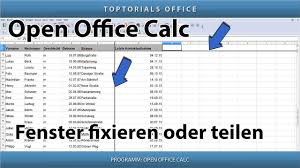 Not the answer you're looking for? Fenster Teilen Oder Fixieren Openoffice Calc Youtube